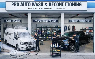 Car wash and reconditioning centers